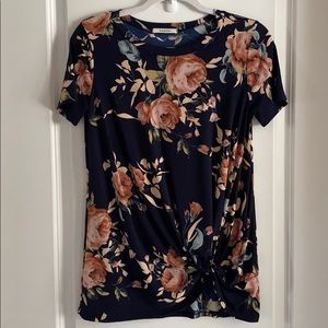 TwentyTen Navy Floral Tee